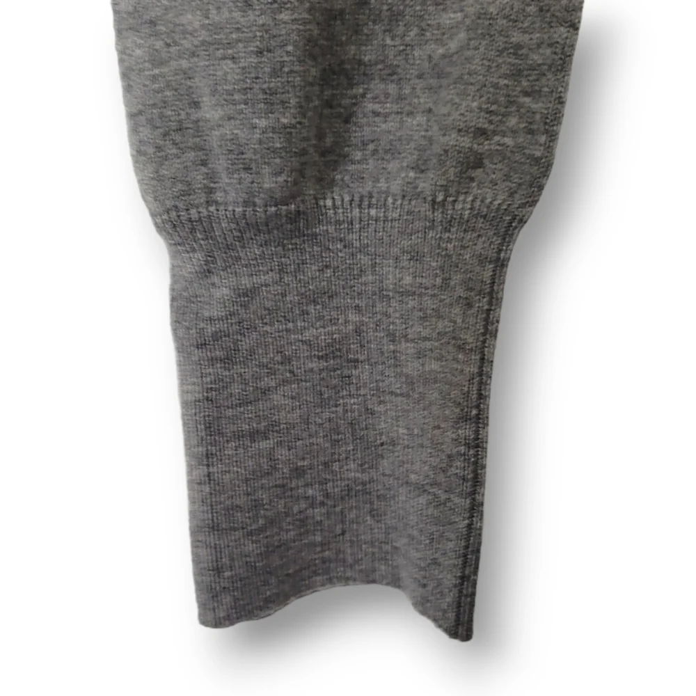 Sharagano Grey Black Lace Button Up, Long Sleeve Cardigan Sweater, M - Picture 5 of 6